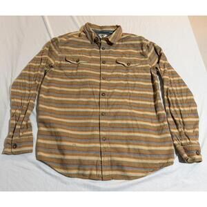 Vissla Mens Button Down Long Sleeve Flannel Shirt Size XL